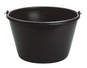 Seau noir en plastique gradué Seau noir en plastique gradué