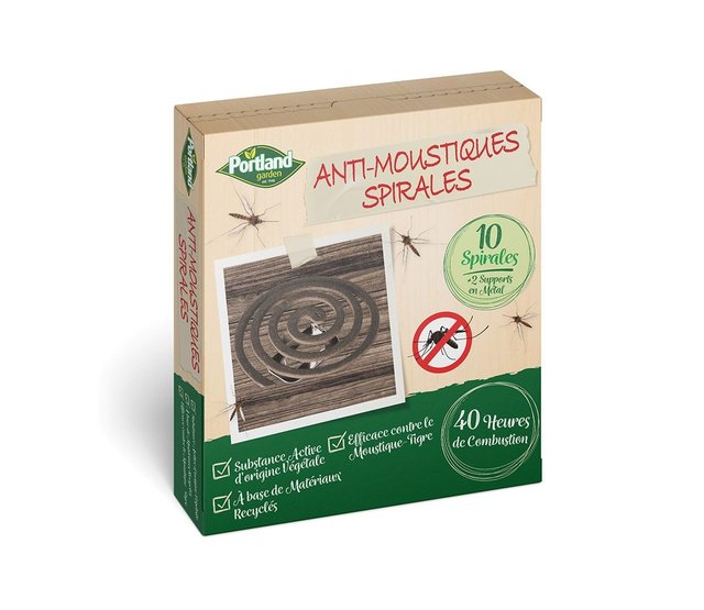Anti-Mosquito Spirals with natural backing (Set x10)