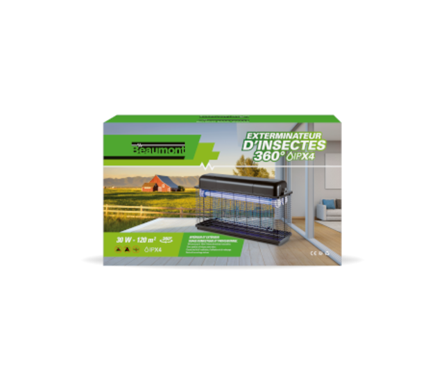 Exterminateur pour insectes 30W IPX 4 360°
