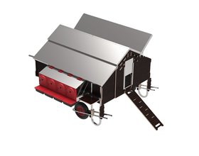 Mobile hen house 30 hens