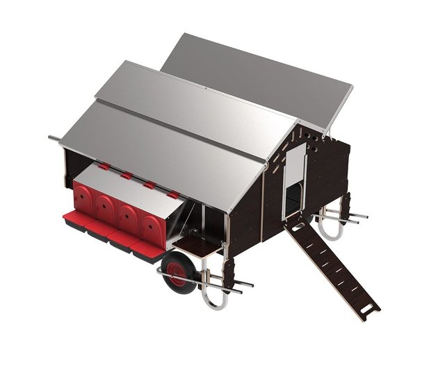 Mobile hen house 30 hens - Copele