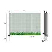 Klein gaasnet 15m h0.90m - Flex