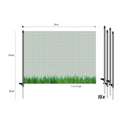 Klein gaasnet 25m h1.10m - Flex Klein gaasnet 25m h1.10m - Flex