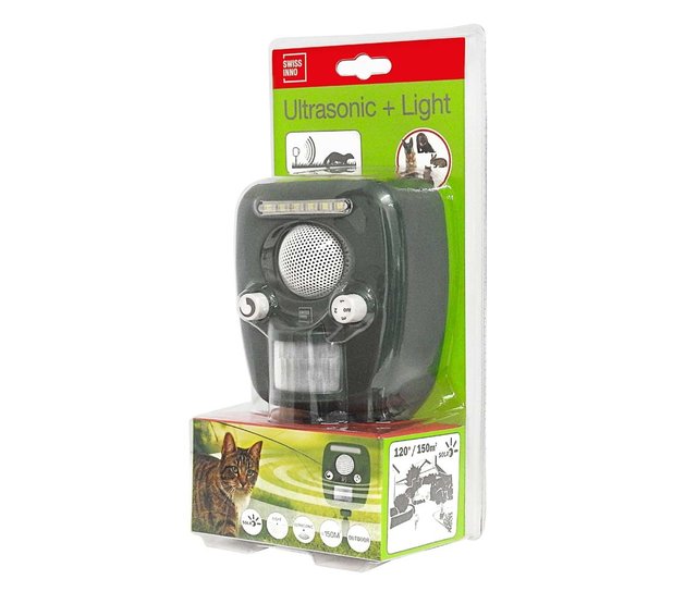 Mains powered ultrasonic rodent repellent 100m² SWISSINNO