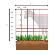 Oranje Schapen Net 0.90m - 50m