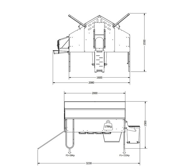 30 hens hen house - Copele