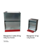 Double pest control hens feeder, 50kg - SAFEED