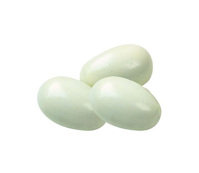 Lot de 3 œufs factices en bois peint, poules - CHICK'A