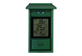 Groene digitale thermometer