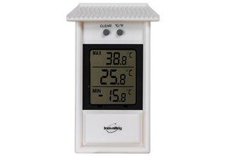 White digital thermometer