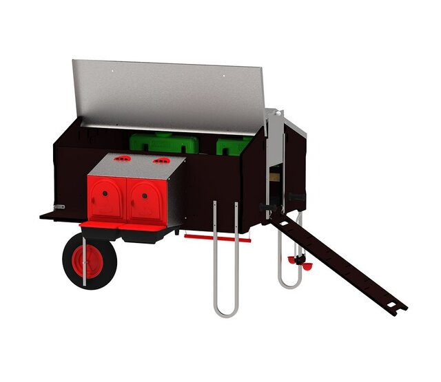 10 hens mobile hen house - Copele