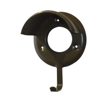 Black plastic flange holder