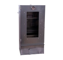 Meat and fish smoker with glass door 39 x 27.5 x 80 cm