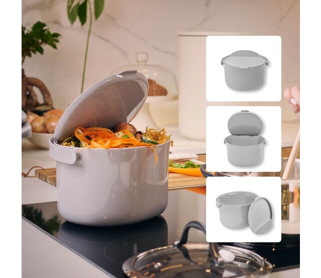 ORGANKO DAILY compostvat 3,3L lichtgrijs