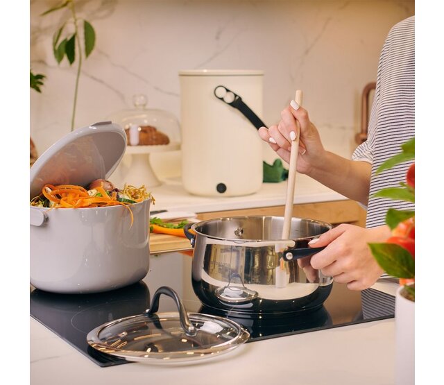 Poubelle à compost ORGANKO DAILY 3.3L gris clair