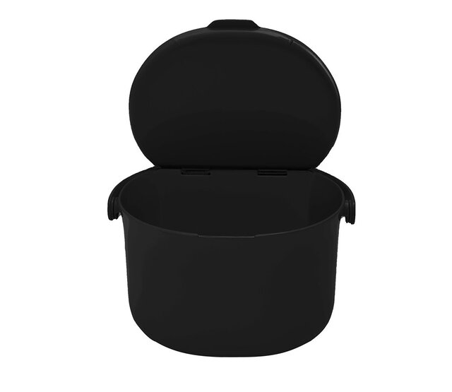 Compost garbage can ORGANKO DAILY 3.3L black