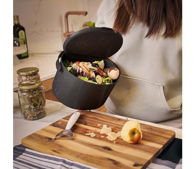 Compost garbage can ORGANKO DAILY 3.3L black