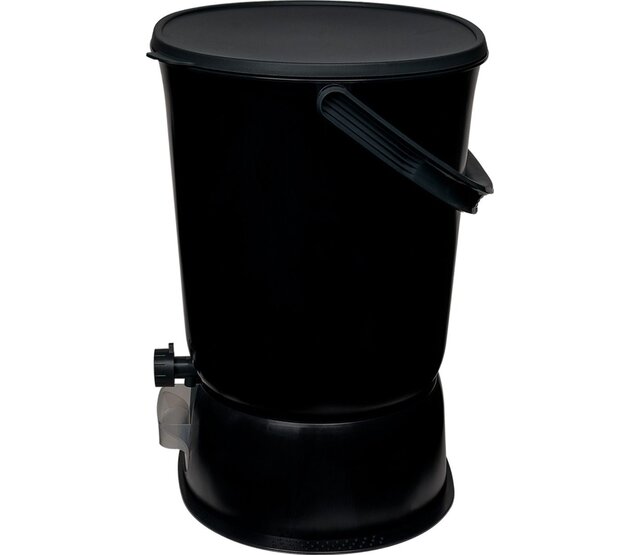 Kit 1 composteur bokashi ORGANKO ESSENTIAL 15.3L noir