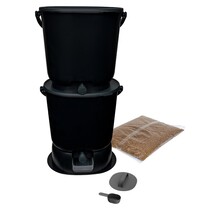Kit 2 composters bokashi ORGANKO ESSENTIAL 15.3L black