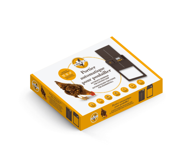 Automatic doorman for chicken coop CHICK'A Automatic doorman for chicken coop CHICK'A