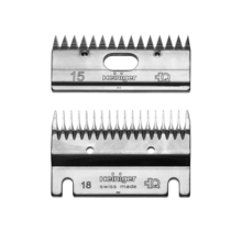 Set of 18 and 15-tooth combs for HEINIGER Charolais cattle