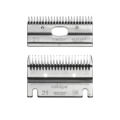 Set of combs 21 and 23 teeth for cattle and horses HEINIGER