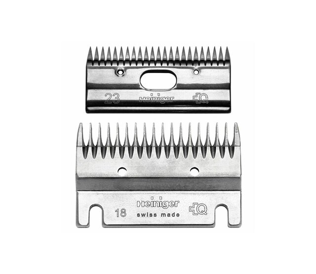 Set of combs 18 and 23 teeth for cattle and horses HEINIGER Set of combs 18 and 23 teeth for cattle and horses HEINIGER