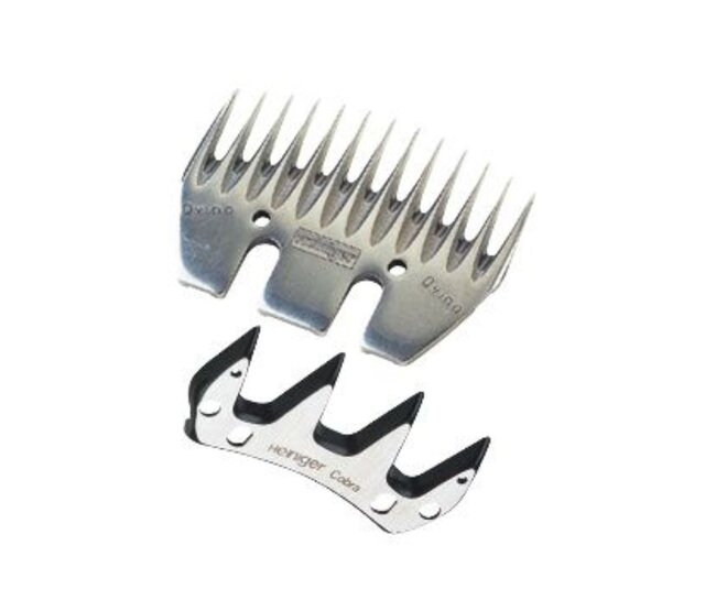 Set of 13 and 4-tooth combs for sheep and goats HEINIGER