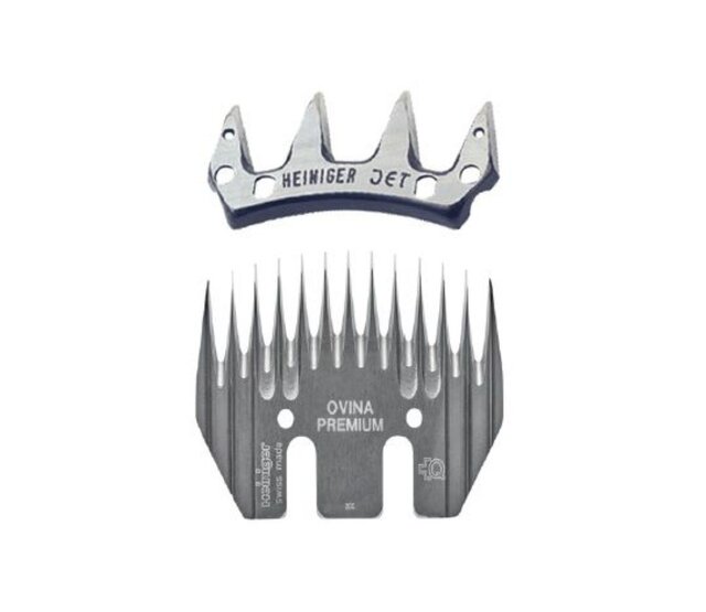 HEINIGER Ovina Premium13 and 4-tooth comb set for sheep and goats HEINIGER Ovina Premium13 and 4-tooth comb set for sheep and goats
