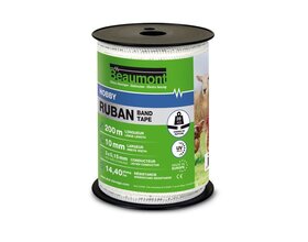 HOBBY BEAUMONT 10mm/200m wit en groen lint