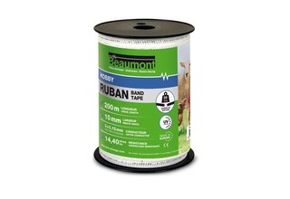 HOBBY BEAUMONT 10mm/200m white and green ribbon