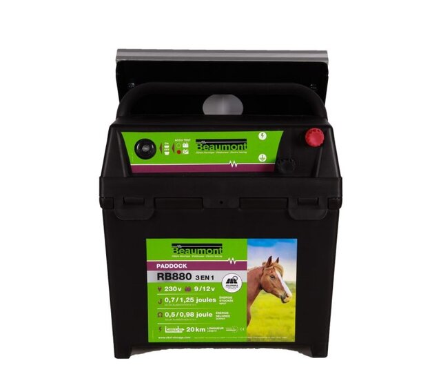 Gemengde elektromotor PADDOCK RB880 met 10W zonnepaneel BEAUMONT