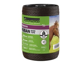 20mm/200m brown PADDOCK BEAUMONT tape