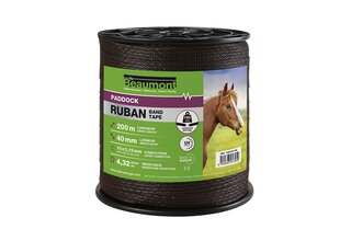 Ruban 40mm/200m marron PADDOCK BEAUMONT