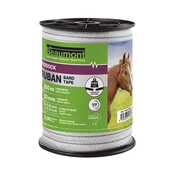 20mm/200m white and green PADDOCK BEAUMONT tape
