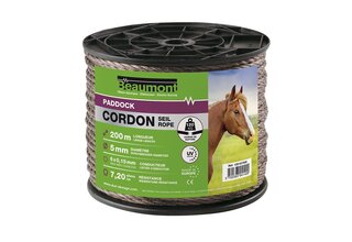 Cordon 5mm/200m marron PADDOCK BEAUMONT
