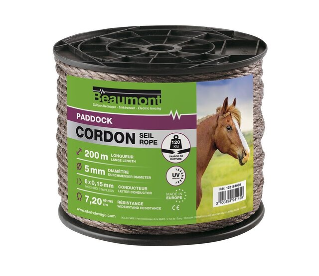 Koord 5mm/200m bruin PADDOCK BEAUMONT