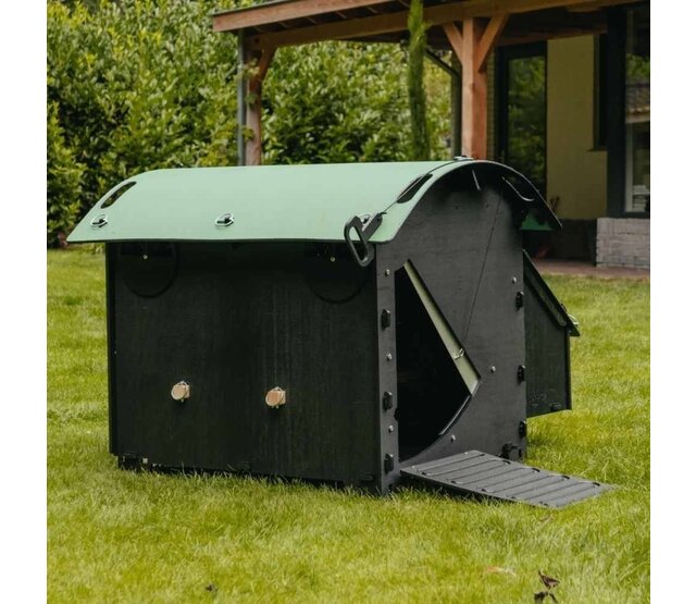 Gerecycled kippenhok voor 5 tot 9 kippen NESTERA middelgroot model