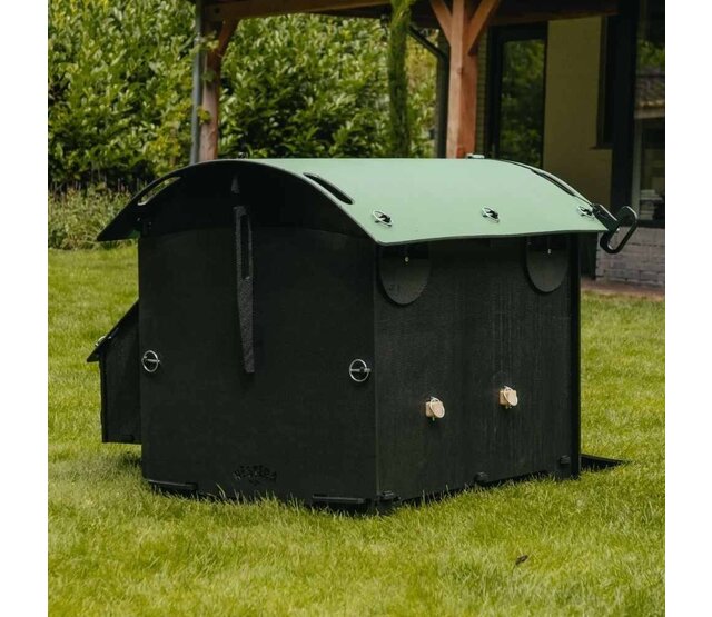 Gerecycled kippenhok voor 5 tot 9 kippen NESTERA middelgroot model