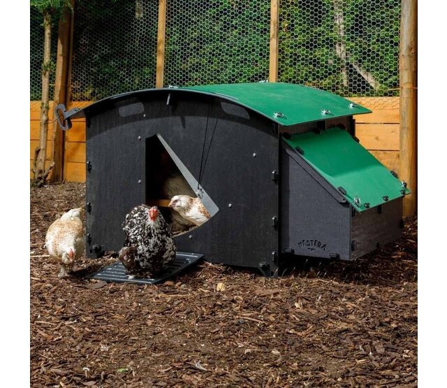 Gerecycled kippenhok voor 8 tot 15 kippen NESTERA groot model
