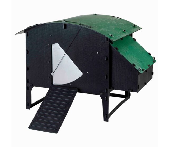 Gerecycled kippenhok met poten voor 8 tot 15 kippen groot model NESTERA