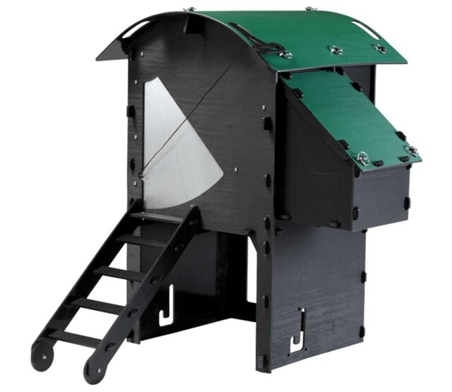 Raised recycled hen house for 3 to 5 hens small model NESTERA