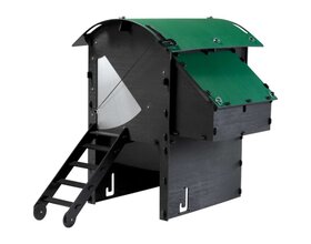 Verhoogd gerecycled kippenhok voor 5 tot 9 kippen NESTERA middelgroot model