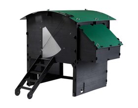 Raised recycled hen house for 8 to 15 hens NESTERA large model