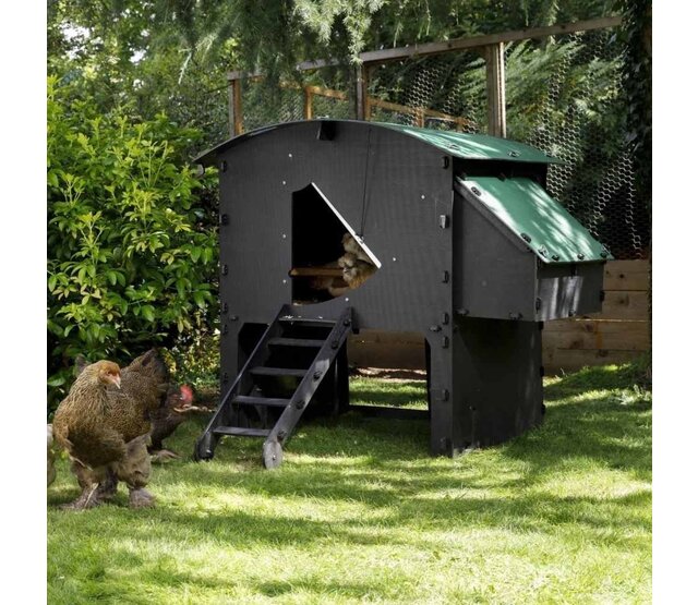 Raised recycled hen house for 8 to 15 hens NESTERA large model