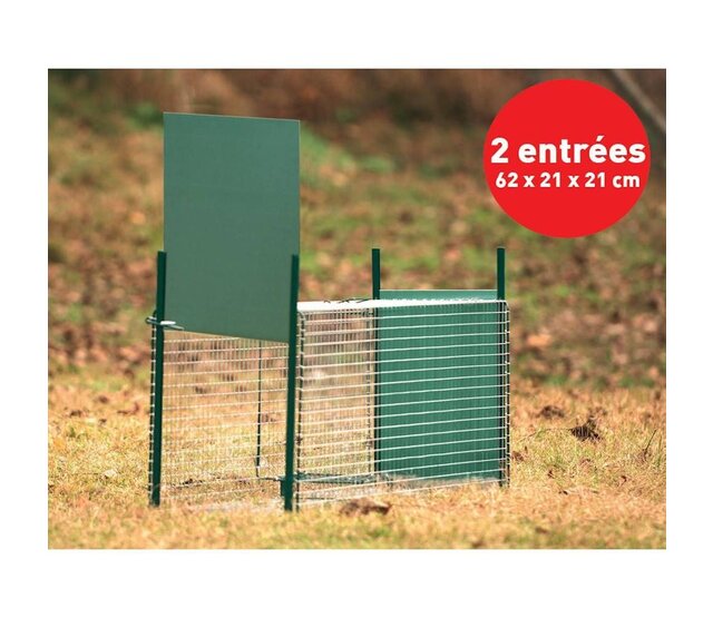 Fawn box, 2 entrances with sliding door 64 x 21 x 21 cm BOXTRAP