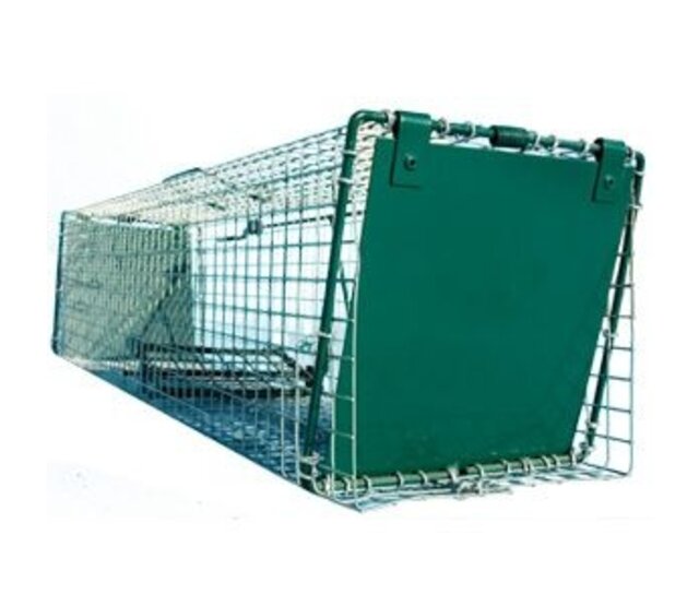 Fawn box, 2 entrances with invisible doors 102 x 30 x 21 cm BOXTRAP