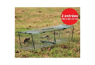 Fawn box, 2 entrances with invisible doors 102 x 30 x 21 cm BOXTRAP