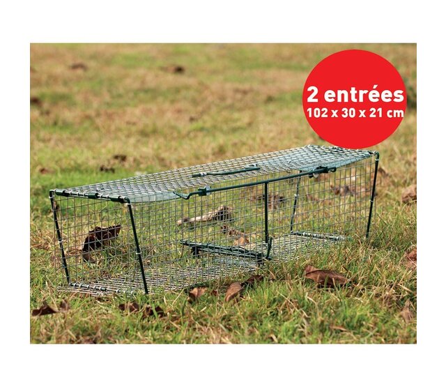 Fawn box, 2 entrances with invisible doors 102 x 30 x 21 cm BOXTRAP