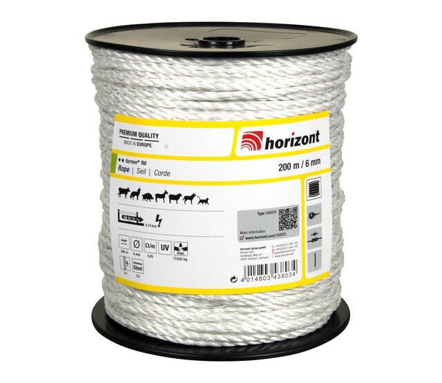 Cord 0.20mm/200m white FARMER R6 HORIZONT